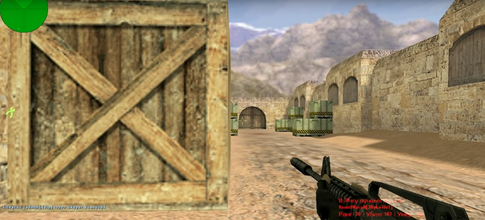 Original M4A1 on de_dust in CS 1.6