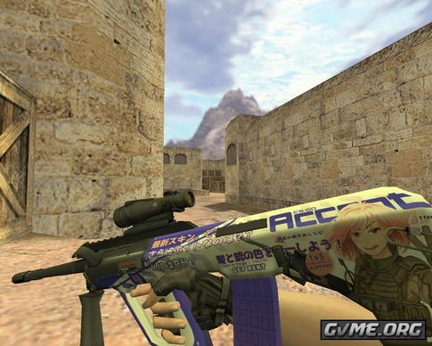 CS 1.6 firefight with the AUG